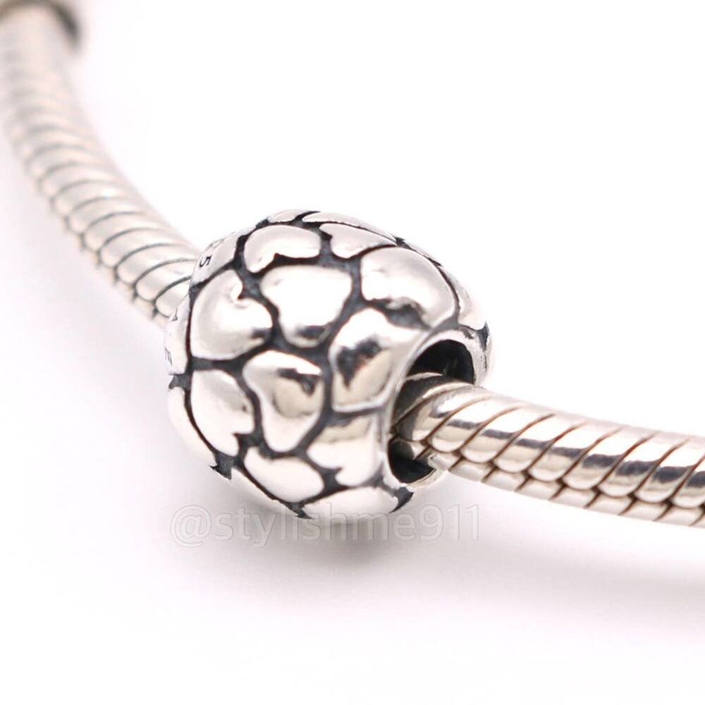 Authentic PANDORA Retired Multiple Hearts Charm - 790174